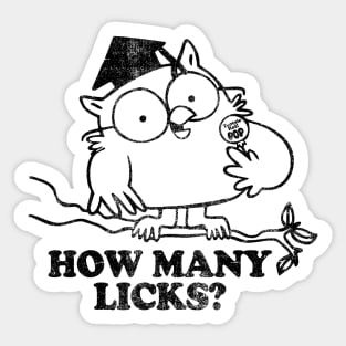 HOW MANY LICKS? Sticker